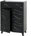 MCW Kommode, Schwarz, Holz, 76x107x36 cm, Wohnzimmer, Kommoden & Sideboards, Kommoden