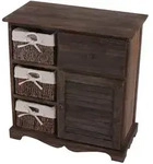 MCW Kommode, Braun, Holz, Paulownia, 60x63x30 cm, Wohnzimmer, Kommoden & Sideboards,