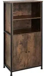 tectake Highboard, Rost, Holzwerkstoff, Beton Optik, Rechteckig, 60x125x38 cm,