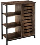 tectake Sideboard, Rost, Holzwerkstoff, Beton Optik, Rechteckig, 71x82x32 cm,