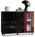 Vladon Sideboard, Bordeaux, Holzwerkstoff, 107x81x35 cm, Wohnzimmer, Kommoden &