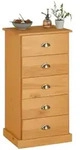 Idimex Kommode, Braun, Holz, Kiefer, Vintage, 48x95x39 cm, FSC Mix, Wohnzimmer,