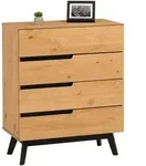 Idimex Kommode, Kiefer, Kiefer, Holz, Kiefer, Vintage, 1-Sitzer, 80x96x40 cm,