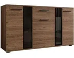 Mirjan24 Kommode, Nussbaum, Kunststoff, 1 Schubladen, Rechteckig, 141x80x41 cm,