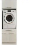 Waschmaschinenschrank Laundreezy, Wei&szlig;, Holzwerkstoff, 67.5x200x67.5 cm, individuell