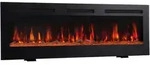 Elektrokamin, Schwarz, Metall, Glas, 139.7x55.0x20.5 cm, Fernbedienung, Flammeneffekt