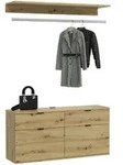 Mid.you Garderobe, Holzwerkstoff, 2-teilig, 2 Schublade(n) Schubladen, 121x62x34 cm,