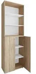 Mid.you Schuhschrank Lona, Sonoma Eiche, Kunststoff, 4 F&auml;cher, 70x220x40 cm,