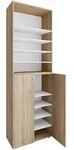 Mid.you Schuhschrank Lona, Sonoma Eiche, Kunststoff, 8 F&auml;cher, 70x220x40 cm,