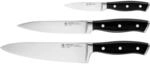 Henckels by Zwilling Messerset Accent, Schwarz, 3-teilig, ergonomischer Griff,