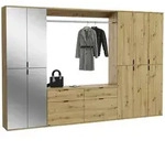 Mid.you Garderobe, Glas, Holzwerkstoff, 4-teilig, 2 Schublade(n) Schubladen,