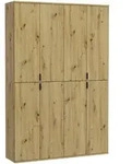 Mid.you Garderobenschrank, Kunststoff, 14 F&auml;cher, 122x193x34 cm, FSC Mix, Garderobe,