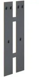 Mid.you Wandgarderobe Salia, Anthrazit, Honigeiche, Holzwerkstoff, 57x140x20 cm,
