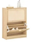 SoBuy Schuhschrank, Natur, Holzwerkstoff, Naturmaterialien, 60x80x24 cm,...