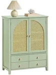 SoBuy Schuhschrank, Gr&uuml;n, Holzwerkstoff, 70x90x34 cm, Garderobe, Schuhaufbewahrung,