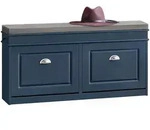 SoBuy Schuhbank, Blau, Holzwerkstoff, 104x52x24 cm, Garderobe, Garderobenb&auml;nke,