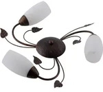 Deckenleuchte, Rost, Alabaster, Metall, Glas, 14 cm, CE, Lampen & Leuchten,