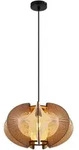 Nowa H&auml;ngeleuchte, Braun, Holz, Rund, 44x150x44 cm, Lampen & Leuchten,