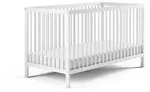Kids Collective Babybett, Wei&szlig;, Holz, Buche, 60x120 cm, Babym&ouml;bel, Babybetten,