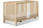 Kids Collective Babybett, Natur, Holz, Buche, 70x140 cm, Babym&ouml;bel, Babybetten,