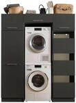 Hauswirtschaftsraum Laundreezy, Anthrazit, Holzwerkstoff, 167.5x200x67.5 cm,
