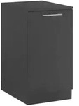 Mehrzweckschrank, Anthrazit, Kunststoff, 1 F&auml;cher, 50x93x68 cm, Made in EU,