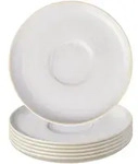 like.Villeroy & Boch Kaffeeuntertassen, Beige, Keramik, Kaffee & Tee, Tassen,
