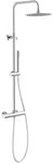 Sch&uuml;tte &Uuml;berkopfbrauseset Aquaduct, Chrom, Metall, 2-teilig, 27.5x126.5x34 cm,