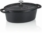 Kela Br&auml;ter Calido, Schwarz, Metall, 4 L, oval, 23x11x29 cm, Kochen, T&ouml;pfe,...