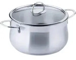 Chefkoch+Fackelmann Kochtopf Chefkoch, Silber, Metall, 3,0 L, backofengeeignet,