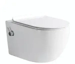 Glasdeals Dusch-Wc, Wei&szlig;, Keramik, 36x40x52 cm, Badezimmer, WC Ausstattung