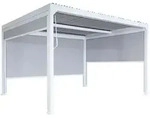 MCW Alu, Wei&szlig;, Metall, 368x224x306 cm, Sonnen- & Sichtschutz, Pavillons & Pergolas,