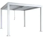 MCW Pergola, Wei&szlig;, Metall, 300x220x300 cm, Sonnen- & Sichtschutz, Pavillons &
