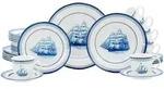 Creatable Kombiservice Segelschiff blau, Blau, Wei&szlig;, Keramik, 30-teilig, 200...