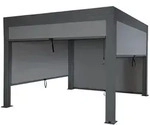 MCW Pergola, Anthrazit, Metall, 300x220x300 cm, Sonnen- & Sichtschutz, Pavillons &