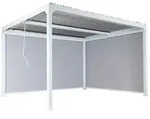 MCW Alu, Wei&szlig;, Metall, 306x224x368 cm, Sonnen- & Sichtschutz, Pavillons & Pergolas,