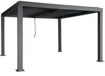 MCW Pergola, Anthrazit, Metall, 400x220x300 cm, Sonnen- & Sichtschutz, Pavillons &