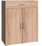 Xora Kommode, Eiche, Holzwerkstoff, 2 F&auml;cher, 1 Schublade(n) Schubladen, 80x98x40