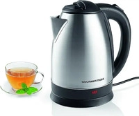 GOURMETMAXX WASSERKOCHER Schwarz, Edelstahl 16.5x21.5x24.5 cm