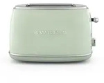 Sweiss Toaster, Gr&uuml;n, Metall, 54.8x12.9x22 cm, K&uuml;chenger&auml;te, Toaster