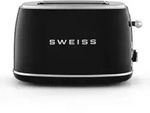 Sweiss Toaster, Schwarz, Metall, 54.8x12.9x22 cm, K&uuml;chenger&auml;te, Toaster