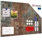 ALLboards Metalboard, Rotbraun, Metall, 60x40x1.8 cm, Dekoration, Magnettafeln &