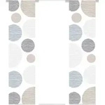 Fl&auml;chenvorhang Borden, Taupe, Textil, Kreise, 60x245 cm, mit Paneelwagen,