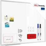 ALLboards Whiteboard, Wei&szlig;, Metall, 100x80x1.6 cm, Dekoration, Magnettafeln &