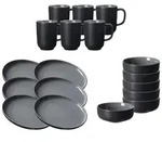 Ritzenhoff Breker Fr&uuml;hst&uuml;cksservice, Schwarz, Keramik, 18-teilig, 2x2x2 cm, Essen &
