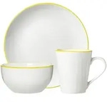 Ritzenhoff Breker Fr&uuml;hst&uuml;cks-Set, Gelb, Keramik, 18-teilig, 2x2x2 cm, Essen &