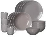 Ritzenhoff Breker Kombiservice, Grau, Keramik, 16-teilig, Rund, 36x33x54 cm, Essen &