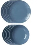 Ritzenhoff Breker Tafelservice, Blau, Keramik, 12-teilig, Rund, 2x2x2 cm, Essen &