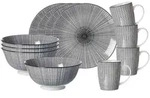 Ritzenhoff Breker Fr&uuml;hst&uuml;cksset, Schwarz, Wei&szlig;, Keramik, 12-teilig, 2x2x2 cm,