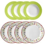 Ritzenhoff Breker Tafelservice, Mehrfarbig, Keramik, 8-teilig, 2x2x2 cm, Essen &